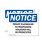 Signmission Private Playground No Trespassing Violators OSHA Notice Sign, Plastic, 14in W x 10in L, 2PK OS-2PACK-NS-P-1014-L-17823 - alternate 1